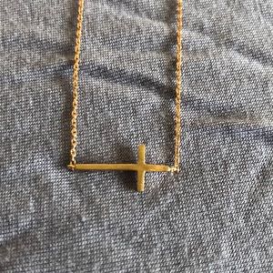 Rose Gold Cross Necklace